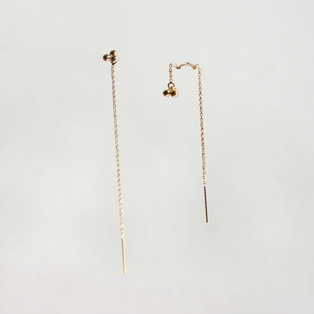 Solid 14k/18k Gold Ear Threaders
